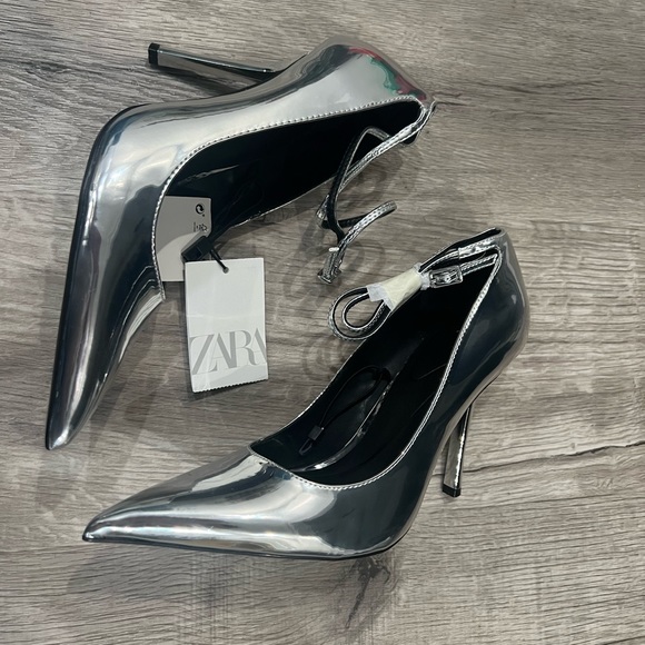 Silver Zara Heels - Picture 3 of 6